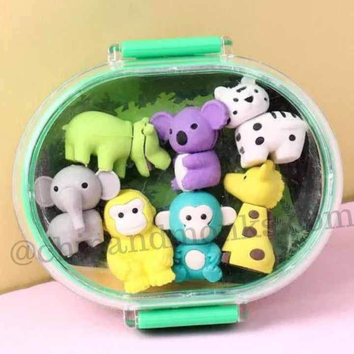 Animal Themed eraser set