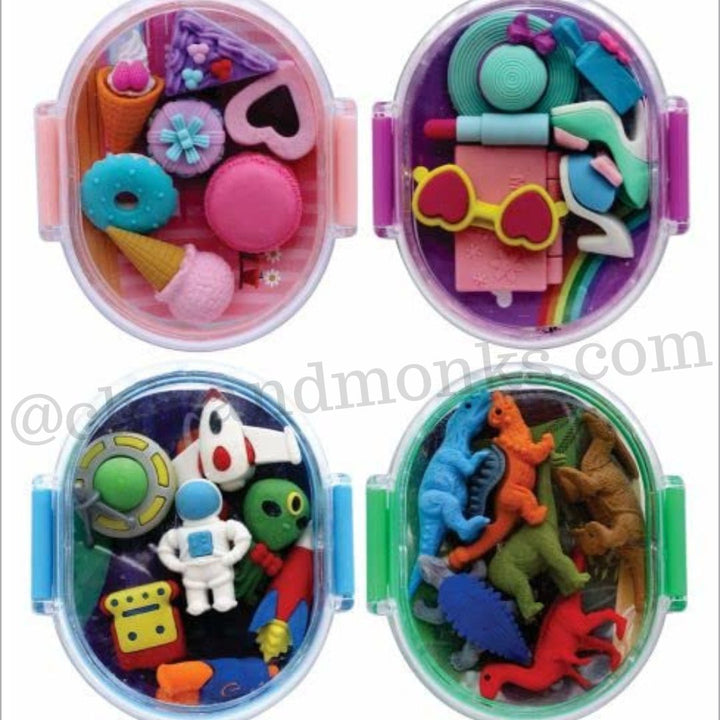  Themed eraser set