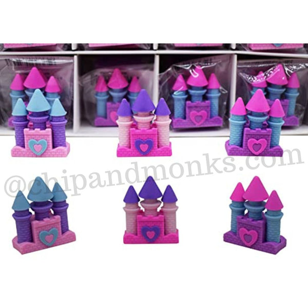 Castle shaped erasers