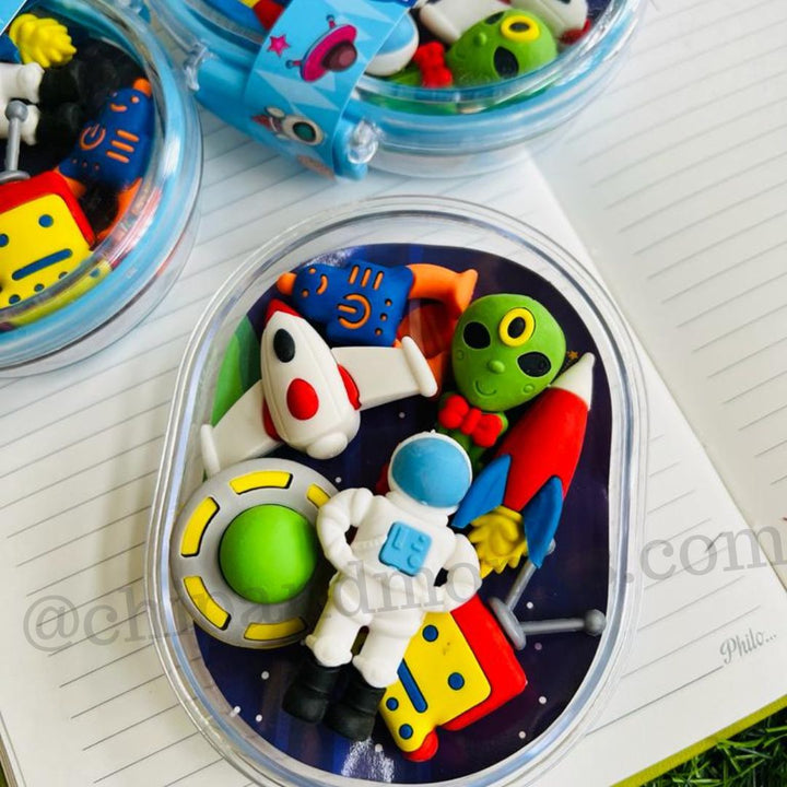 Space Themed eraser set