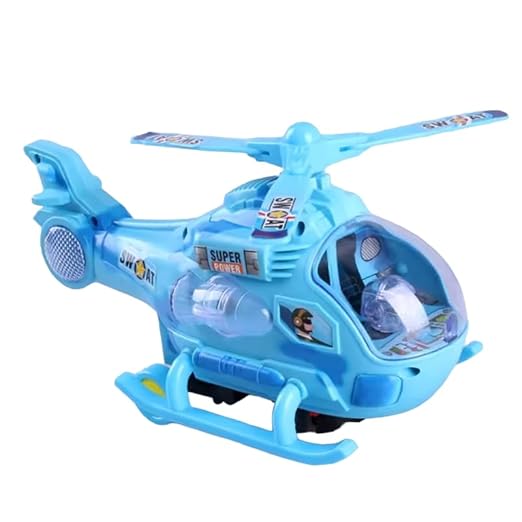 Super Toy Plastic Helicopter Toy, Pack Of 1, Multicolour - Toddler