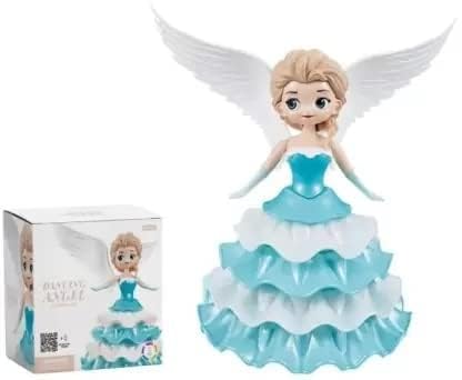 Dancing Angel ICE Princess Light and Sound Quality Battery Operated Toy for Boys and Girls (Pack of 1) (Multicolor) (Musical Dancing Angel)