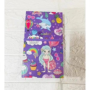 Mermaid Coloring Book with 8 Double Side Color Pencils