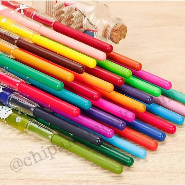 Twist Up Crayons for Kids - set of 24 colors