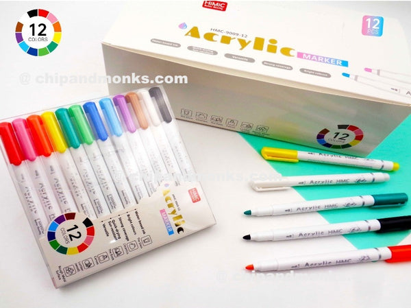 Acrylic Paint Marker Pens- set of 12