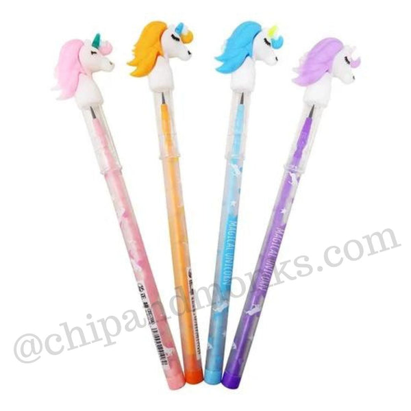 Unicorn Head Colorful Push up Pencils For Kids (each)