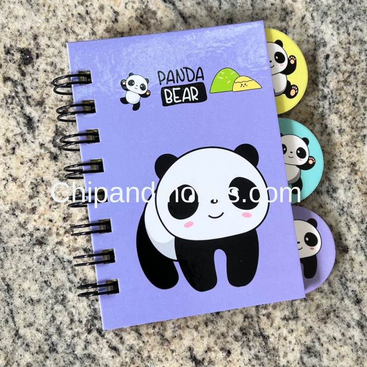 Panda Spiral Diary A6