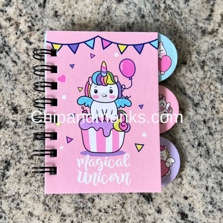 Unicorn Spiral Diary A6