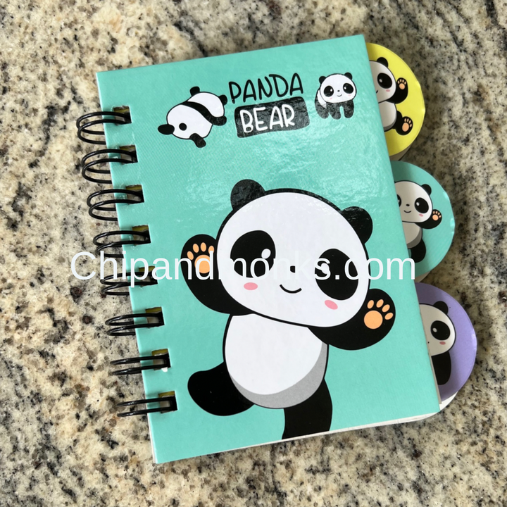 Panda Spiral Diary A6