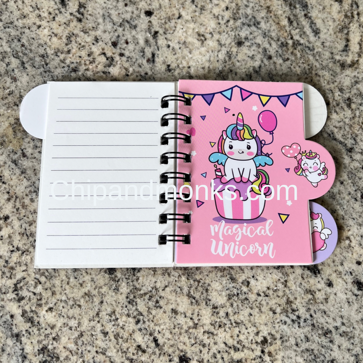 Unicorn Spiral Diary A6