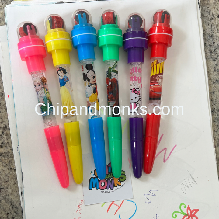 5-in-1 LED Light Bubble Stamper Pen - Bash Party Store