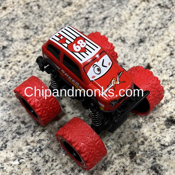 Chipandmonks Car Truck Cars Push and Go Toy Trucks Friction Powered Cars for Kids Best Gift Car Toy with Heavy Rubber Tires Multicolor