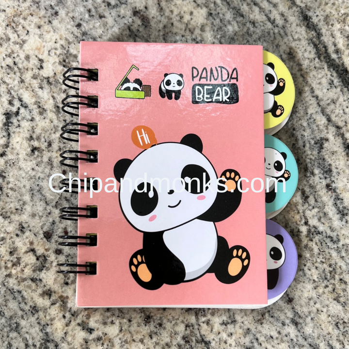 Panda Spiral Diary A6