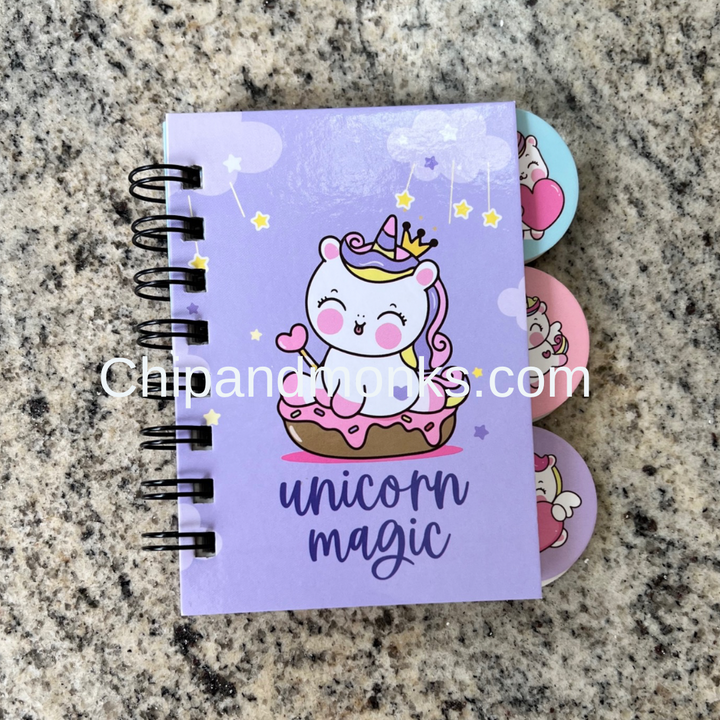 Unicorn Spiral Diary A6