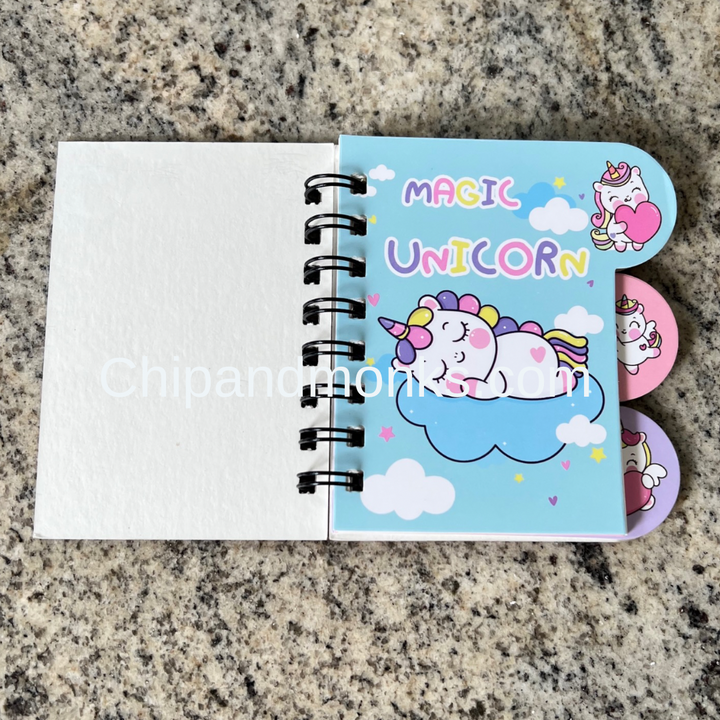 Unicorn Spiral Diary A6