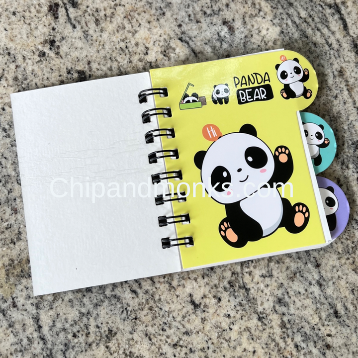 Panda Spiral Diary A6