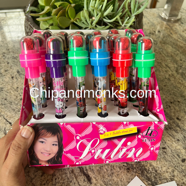 5 In 1 Multi-function Bubble Stamp Pen