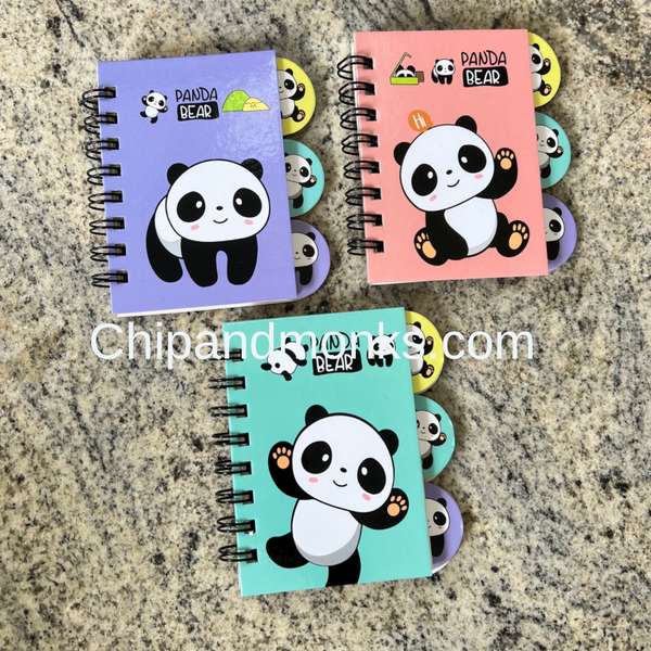 Panda Spiral Diary A6