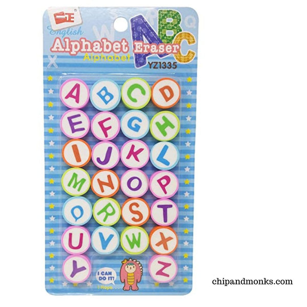 Alphabet Erasers