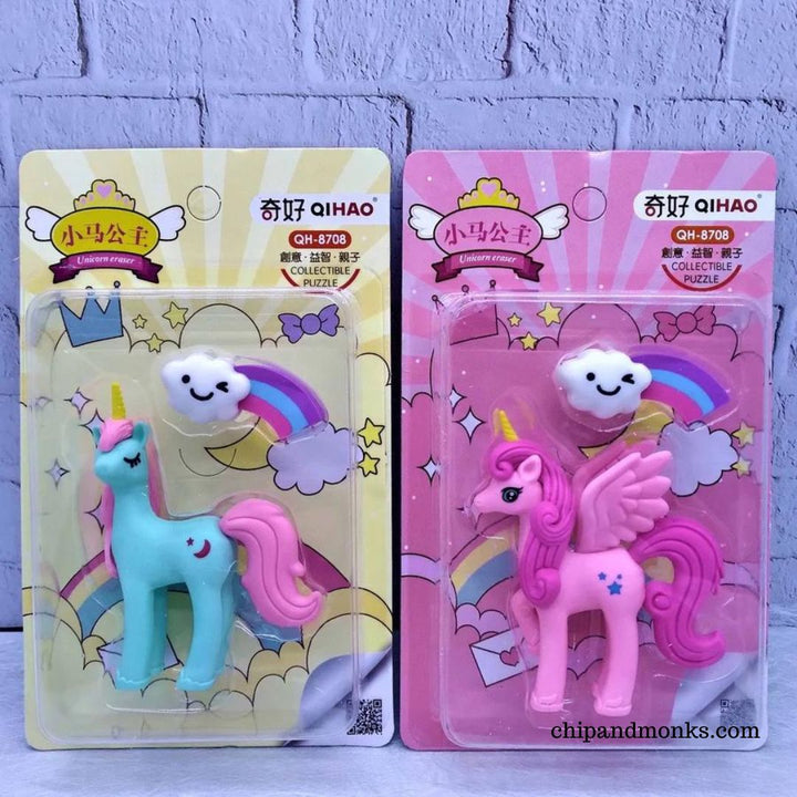 Unicorn Cloud Shape Erasers 