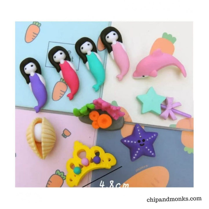 Mermaid Eraser Set