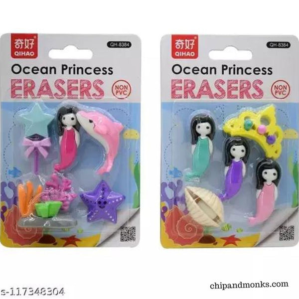 Mermaid Eraser Set