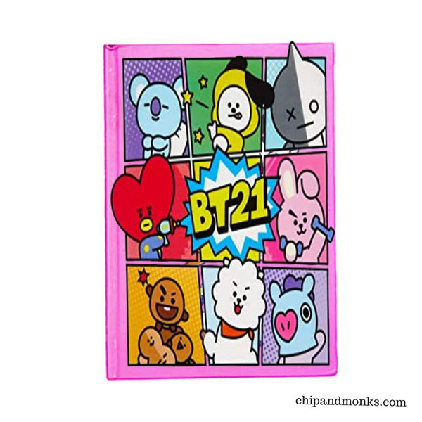 BTS BT21 A6 Dairy Notebook