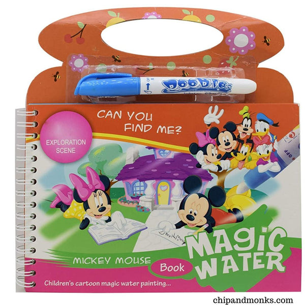 Magic Water book for Kids, Reusable Water Reveal Activity Books