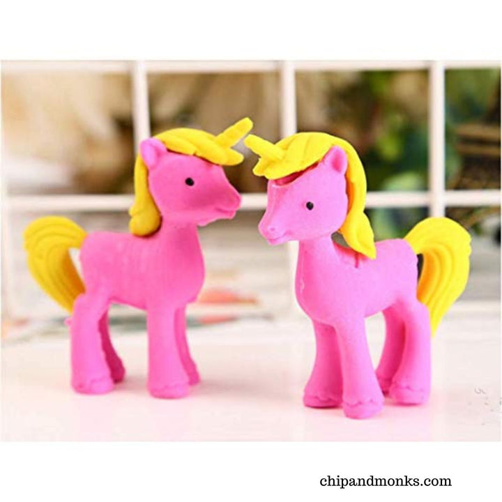 Pink Unicorn Erasers