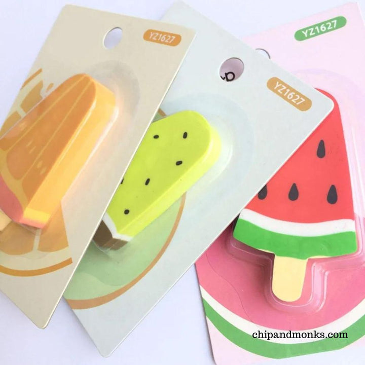 Ice Pop Fruit Eraser