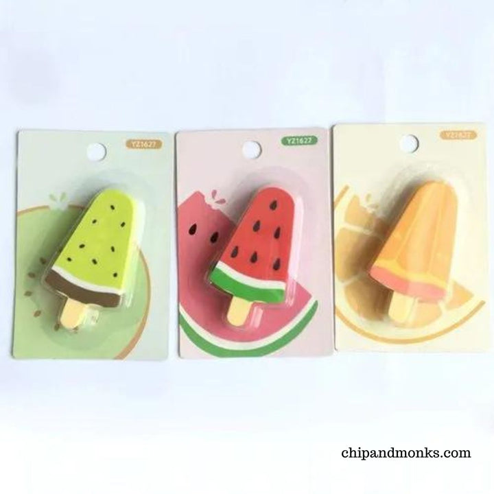 Ice Pop Fruit Eraser