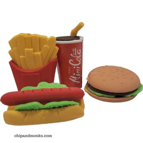 Fast Food Erasers