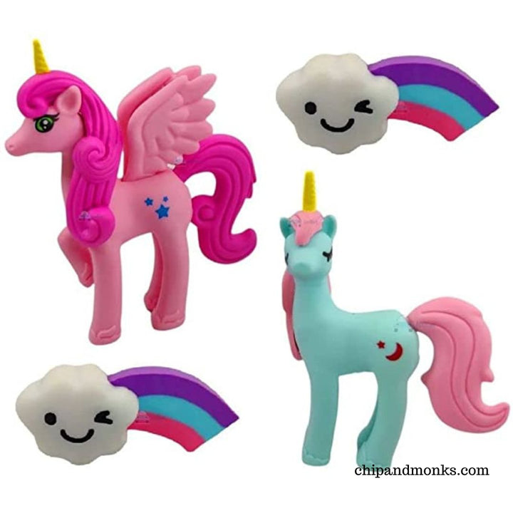 Unicorn Cloud Shape Erasers 