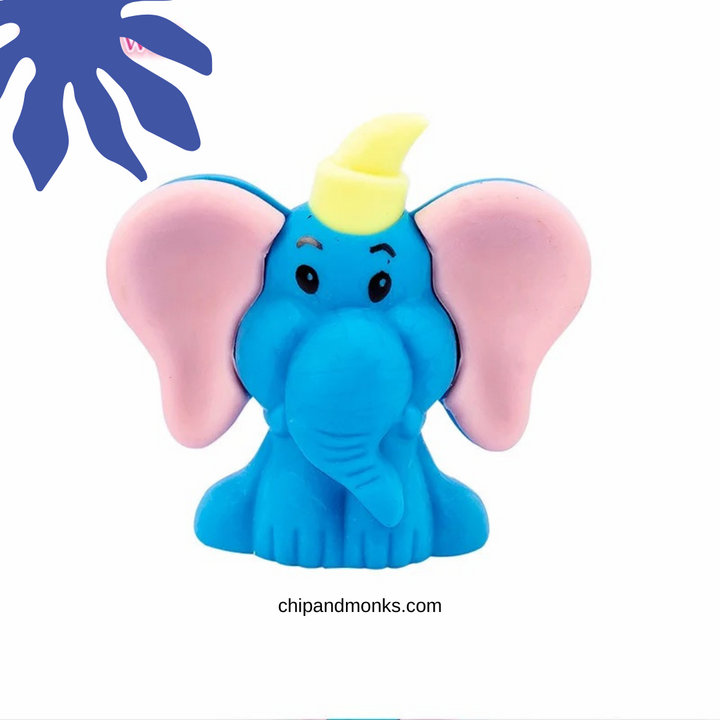 Blue Elephant Eraser