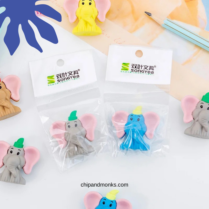 Elephant Erasers